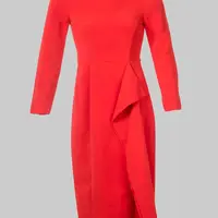 فستان ميدي أحمر من H&M